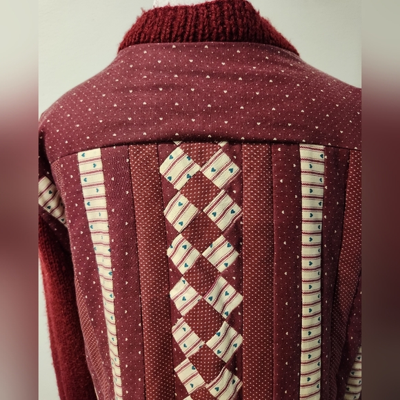 Upcycled Quilt Cardigan/Jacket - Picture 4 of 5